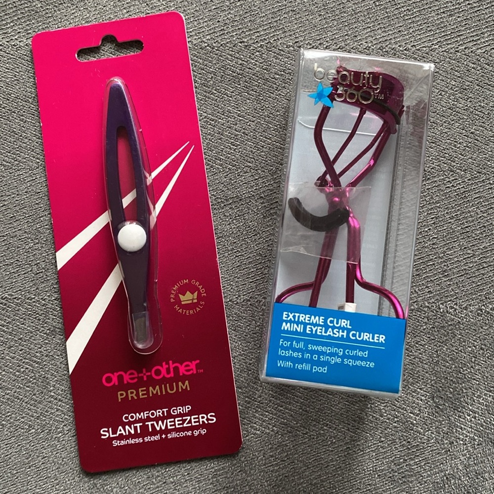 Beauty 360 Extreme Curl Eyelash Curler and Slant Tweezers